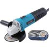 KATSU Tools - Smerigliatrice angolare elettrica da 710 W, 115 mm + 10 dischi da taglio in acciaio e pietra di marmo