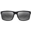 Maui Jim Occhiali da Sole, Grey Pokowai Arch Black M, 58 Unisex-Adulto