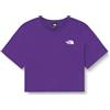 The North Face NF0A87U4NL41 Women's Cropped Simple Dome Tee T-Shirt Donna Peak Purple Taglia XL