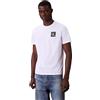 Calvin Klein Uomo T-shirt Maniche Corte Gradient Monogram Logo in Cotone, Bianco (Brilliant White), S