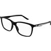 PUMA Occhiali PU0387O PU0387O, Nero-nero-trasparente, Taglia unica
