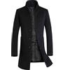 KINKOCCL Giacca da uomo 3/4 Cappotto Lungo Spessa Casual Pavone Doppiopetto Giacche Lunghe Cappotto Giacca a Vento Capispalla Metà Lunghezza Spessa Lana Trench Cappotti, 0A, nero, M
