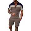 DUHGBNE Giacca A Vestito Pantaloncini da Uomo a Maniche Corte 3D Asciugatura Rapida da Uomo Beach Tropical HawaiianSS Pantaloncini Sportivi per Il Corpo Tuta Sportiva Resistenza Ventola Abitacolo