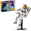 LEGO Creator 3in1 Space Astronaut Toy to Dog Figure to Viper Jet Model Kit, Educ