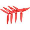 SUNGOOYUE a Tre Pale, Set di Eliche 4PCS 7040 FPV con 3 Pale per Drone da Corsa FPV RC da 7 Pollici e 8 Pollici (Rosso)