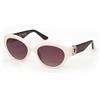 GUESS Sunglasses, Occhiali Donna, Bianco, 56 mm