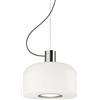 Flos - Sospensione Bellhop - Argento - Vetro opalino triplex - Designer Barber & Osgerby