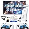 QISHENKOLA M15 Console di gioco retrò,oltre 40000 giochi classici,Retro Game Stick con 23 emulatori,TV Game Stick con uscita 4K HD,con 2 controller wireless a 2,4 GHz,console per videogiochi plug and play(128G)