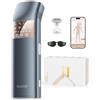 SALLOOT TRIPLE-Pulse IPL Laser Depilazione, Comfort 2,8 °C Sapphire Ice Cooling Dispositivo di Depilazione per Donne e Uomini, Efficace, Permanente, Alternativa alla Depilazione da Salone a Casa (Blu Navy)