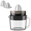 BLACK+DECKER - Spremiagrumi Automatico 30W | Caraffa in Vetro 1L | Doppio Senso di Rotazione | Regolatore di Polpa | Coni Rimovibili | Lavastoviglie | Design Compatto