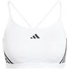 adidas Reggiseno Sportivo da Allenamento Aeroreact da Donna, XLAB Bianco/Nero