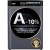 CHiQ CW086581AX Lavatrice 8 kg con Touchscreen LED 13,5, Efficienza Energetica A-10%, Lavaggio Vapore & Rapido, Motore BLDC (1400 RPM), Tamburo Grande, Guarnizione Antibatterica, Grigio