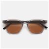 RetroSuperFuture Occhiali da Sole Unico Stilo M40 Nero/Marrone Unisex