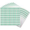 YIKIADA 2100 adesivi a freccia verde, 10 × 20 mm, in vinile, impermeabili, autoadesivi, rimovibili, freccia direzionale per l'ispezione degli errori di direzione del gas