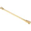 OJIJO Braccio regolabile in acciaio inox da parete a vetro, barra di supporto for porta doccia senza telaio for vetro da 8-10 mm(Gold,90CM)