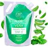 bleu & marine Bretania CMP Gel Aloe Vera con Menta, Gambe Stanche, Circolazione, Vene Varicose, Smagliature, Ritenzione di Liquidi. Gambe Gonfie. Crema Massaggio Corpo e Gambe Pesanti, Effetto Rinfrescante 5000 ml