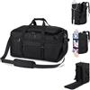 SUCIKORIO 55x35x25cm KLM Ita Airways Bagaglio a Mano Borsa da Viaggio 3 In 1 Zaino da Viaggio Impermeabile Oxford 50L Grande Borsoni Viaggio Travel Bag Weekender Con Borsa Bagnata per Aereo, Viaggi