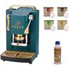 Il caffe' dell'emporio Offerta Macchina da Caffe a Cialda Faber Mini Deluxe + Decalcificante da 300 ml + Cialde Omaggio il Caffè dell' Emporio (Verde British)