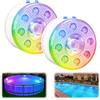 Idyl Light Luci sommergibili ricaricabili per piscina, con telecomando e funzionamento a batteria, LED colori vari, magnetizzate, luci galleggianti