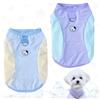 KASESSS 2 Pezzi Giubbotto di Raffreddamento per Cani, Gilet Rinfrescante per Cani, Maglietta Estiva per Animali Domestici, Protezione Solare per Canis di Taglia Media Piccola Gatti, M, Viola, Blu