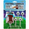 OakTree Candela a forma di maglia da calcio, 8 cm, colore: viol