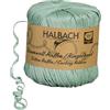Halbach Nastro in seta a righe | larghezza 4 mm lunghezza 100 m | nastro regalo sostenibile per lottare e confezionare regali in 100% cotone | Colore: verde salvia