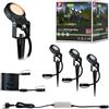 Paulmann 94729 Plug & Shine Lampada LED per esterni faretto da giardino Sting delicata per gli insetti IP67 2200K 3x6,3W antracite rotonda dimmerabile