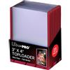 Cartemagic Ultra Pro Toploader 25 pezzi Bordo Rosso Bustine protettive per carte