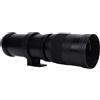 Cuifati 420-800 Mm F8.3 Celotdio Zoom Lens, Lente Fotocamera a Fuoco Manuale in Vetro Ottico, per Telecamere di Montaggio Ef Ef S, Lente Zoom con Robusta Struttura in Lega di Alluminio (BLACK)