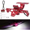 DREAMIZER Supporto per Targa per Moto Kit di Eliminazione Parafango Supporto Universale per Targa per Motocicletta Compatibile con MT01 MT07 MT09 Z900 SV650 FZS1000 FZS600 (Rosso)