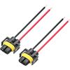GINTOOYUN H8 H11 Car Light Wire Socket Connettore 2 PZ Pigtail Socket Cablaggio Femminile Connettore Adattatore Per Luci Fendinebbia(Femmina)
