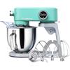 Kraftsman Impastatrice Planetaria Kraftsman in Metallo, 5L Robot da Cucina Multifunzione, 800W, 8 Velocità con Timer, Impastatrice Professionale con 4 Fruste in Acciaio Inox, Ideale per Impasti Duri (Blu)