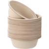 BUCOMTU 50 Pezzi 500 ml Disposable Paper Bowls, Ciotole Usa e Getta, Ciotole Usa e Getta Ecologiche, Ciotoline per Aperitivo, Piatti Carta per Picnic, Barbecue, Feste, Polpa di Bagassa (500ML)