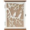 FDDU Portachiavi Da Parete In Legno Cassetta, Cassetta Portachiavi In Legno, Scatola Chiavi Chiuso Ingresso Casa, Con 6 Ganci per Chiavi, In Stile Scandinavo, per Riporre Piccoli Oggetti, per Pasillo