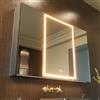 GANPE Armadio luminoso dello specchio della medicina del bagno del LED con prese e USBs (100_x_70_cm)