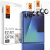 Spigen Glas.tR EZ Fit Optik Pro Protezione Fotocamera compatibile con Samsung Galaxy Z Flip7, 2 Pezzi, Nero, Anello Individuale, Durezza 9H Pellicola prottetiva