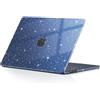 EooCoo Custodia Compatibile con MacBook Air 13.6 Pollici M2 A2681 M3 A3113 M4 A3240 M5 con Touch ID, 2022 2024 2025 2026 Rilasciato, Plastica Mac 13 Cover Rigide - Scintillante Cristallo Mezzanotte
