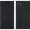 OKZone Cover per Samsung Galaxy Note 10 Plus, Cover a Libro Samsung Note 10 Plus, Custodia in Pelle Samsung Note 10 Plus Magnetica Custodia Silicone TPU,Funzione Supporto Slot Schede (Nero)