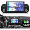 CAMECHO 2+64G Android 13 Navi Autoradio per FIAT PANDA 2013-2020, 6.2 Pollici Senza Fili Carplay Android Auto Bluetooth Radio con HD Touchscreen WIFI GPS HIFI Mirror Link FM RDS SWC +Canbus