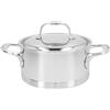 Demeyere Atlantis 7 Casseruola con coperchio - 18 cm, 18/10 acciaio inossidabile