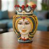 Sofia Ceramiche Comp Testa di Moro con Turbante h 25 cm — Donna, Decoro Sicily - Decoro Sicily / Donna / 25 cm
