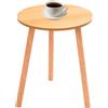 DOPBENT Tavolino da salotto in legno, rotondo, tavolino da caffè piccolo, 40 x 52 cm, moderno, per giardino, balcone (colore noce)
