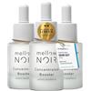 mellow NOIR Concentrated Booster 3 x 15 ml | Immediatamente tonificante | Siero ialuronico per il viso | Siero per la cura degli occhi e la cura del viso | Vegano | Cosmetici naturali certificati