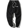 Mobanna Pantaloni Leggeri Uomo Estivi Lino Cropped - Elasticizzati Eleganti Pinocchietto Pantalaccio Casual Slim Fit Taglie Forti Hippie Pantalone Gamba Dritta Cotone Sportivi vestibilità Larga