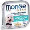AMICIBAU Monge Dog Fresh Adult Merluzzo - 32 x 100 gr