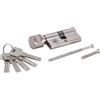 BGS Do it yourself Cilindro di sicurezza per porte, con pomello girevole, 60 mm 85260