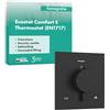 hansgrohe Ecostat Comfort E - Miscelatore termostatico incasso con combinazione di sicurezza, Rubinetto con blocco di sicurezza (SafetyStop) a 40° C, Termostato, 2 utenze, nero opaco, 33716670