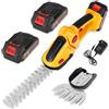 DoeDoefong Tagliasiepi a Batteria, Decespugliatore e Tagliaerba 2-in-1, Tagliasiepi Elettrico 2x1500mAh Batteria, Taglia Siepi da Giardino a Batteria Lunghezza Lama 22cm&6cm per Tagliare Siepi e Prati