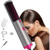3 in 1 Asciugacapelli One Step Spazzola ad aria calda Pettine ad aria calda Strumento per lo styling Asciugacapelli Bigodino per capelli lisci -
