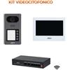 Dahua Kit videocitofonico IP - Wi-Fi Posto esterno VTO3211D-P4-S2 + Switch PFS3006-4ET-36 + Monitor 7" VTH2621GW-WP